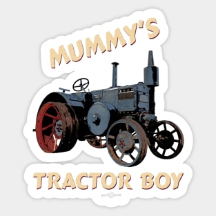 Mummy's tractor boy Sticker